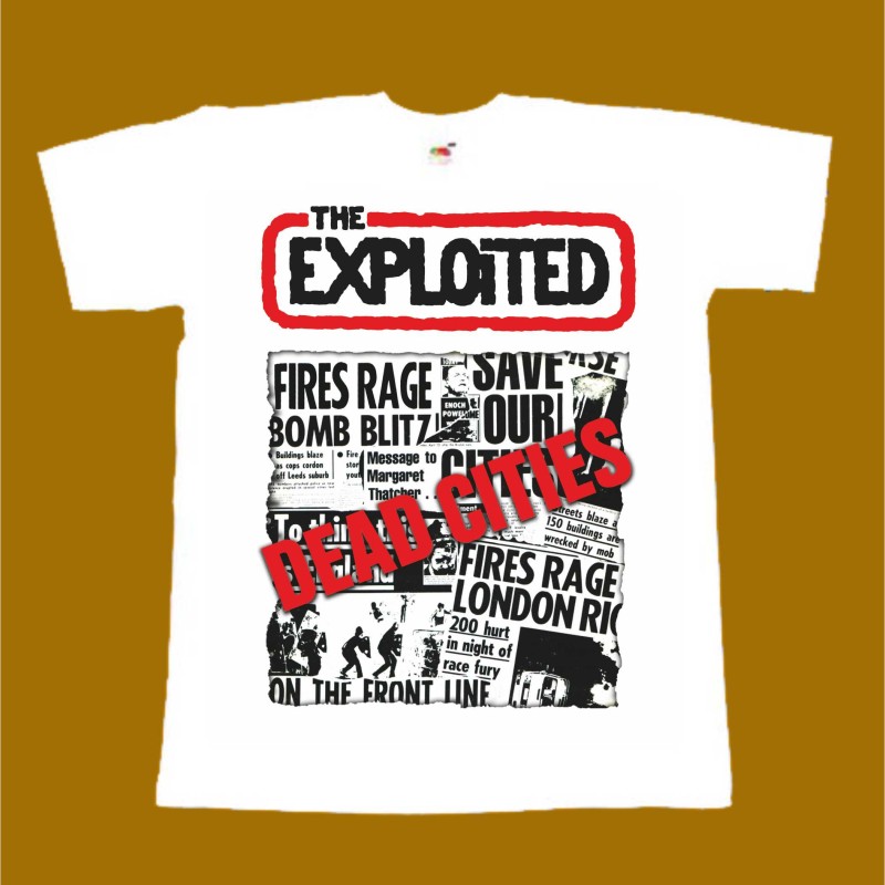 THE EXPLOITED T-SHIRT - DEAD CITIES