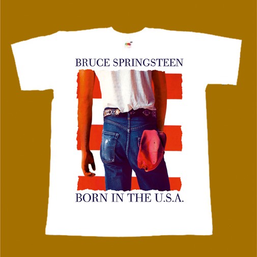 BRUCE SPRINGSTEEN T-SHIRT - BORN IN THE USA