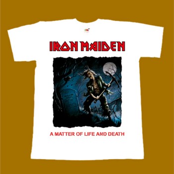 IRON MAIDEN T-SHIRT - A MATTER OF LIFE AND DEATH