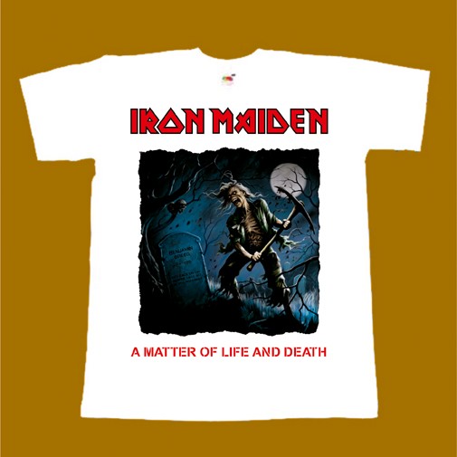 IRON MAIDEN T-SHIRT - A MATTER OF LIFE AND DEATH