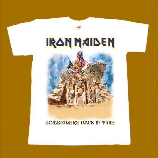 IRON MAIDEN T-SHIRT - SOMEWHERE BACK IN TIME 2