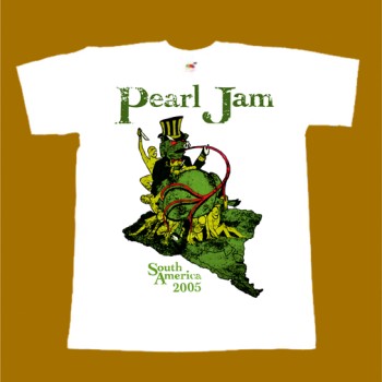 PEARL JAM T-SHIRT - SOUTH AMERICA 2005