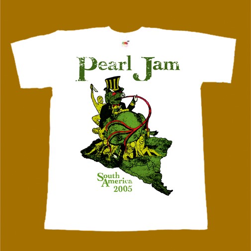 PEARL JAM T-SHIRT - SOUTH AMERICA 2005