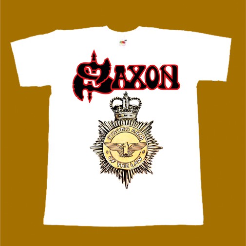 SAXON T-SHIRT - STRONG ARM OF THE LAW 2
