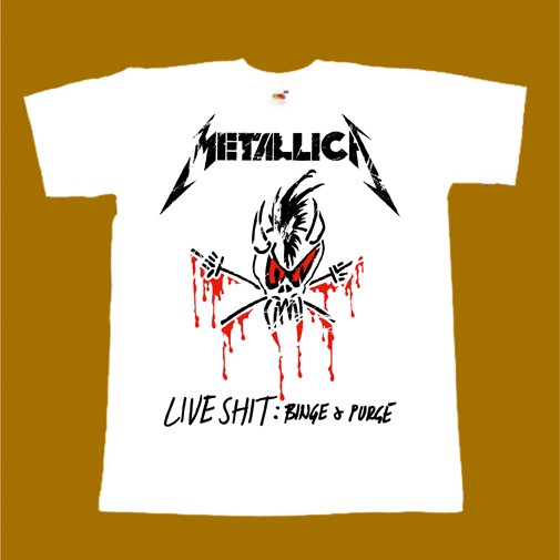 METALLICA T-SHIRT - BINGE AND PURGE