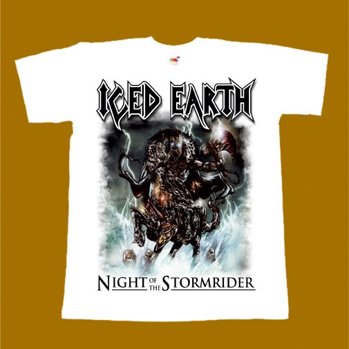 ICED EARTH T-SHIRT - NIGHT OF THE STORMRIDER