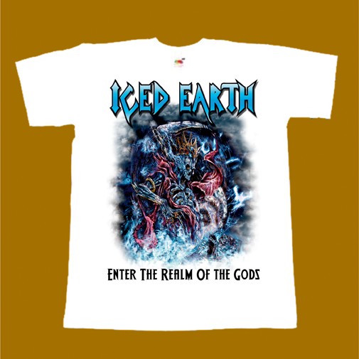 ICED EARTH T-SHIRT - ENTER THE REALM OF THE GODS
