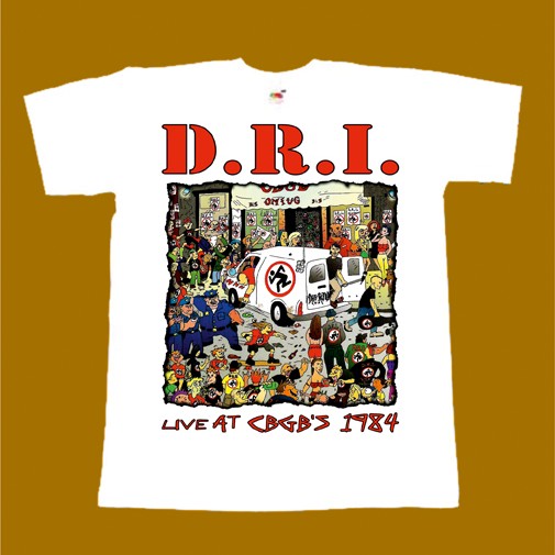 DRI T-SHIRT - LIVE AT CBGBS 1984
