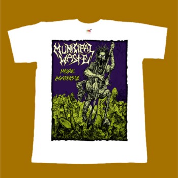 MUNICIPAL WASTE T-SHIRT - MASSIVE AGGRESSIVE