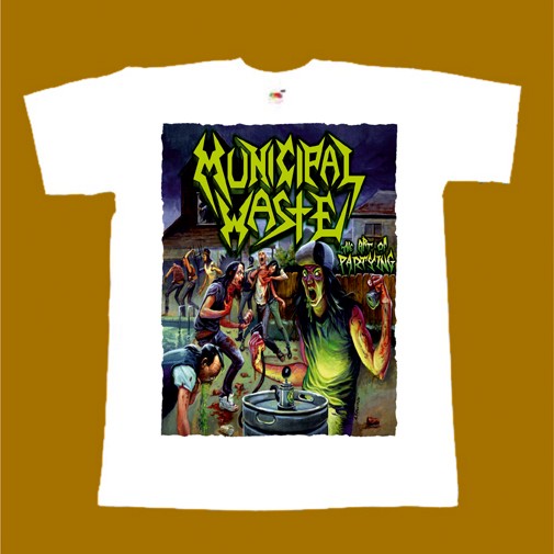 MUNICIPAL WASTE T-SHIRT - THE ART OF PARTYING