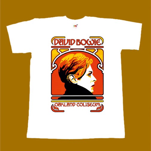 DAVID BOWIE T-SHIRT - OAKLAND COLISEUM