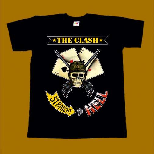 THE CLASH T-SHIRT - STRAIGHT TO HELL