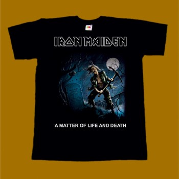 IRON MAIDEN T-SHIRT - A MATTER OF LIFE AND DEATH 2