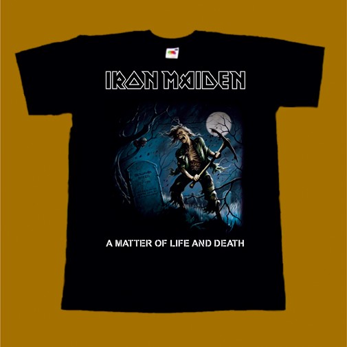IRON MAIDEN T-SHIRT - A MATTER OF LIFE AND DEATH 2