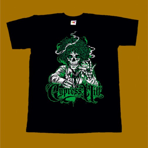 CYPRESS HILL T-SHIRT - GRASS SKULL