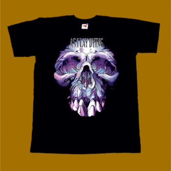 AS I LAY DYING T-SHIRT - PURPLE SKULL