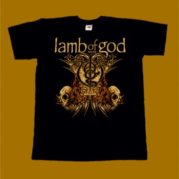 LAMB OF GOD T-SHIRT - SKULLS LOGO