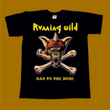 RUNNING WILD T-SHIRT - BAD TO THE BONE
