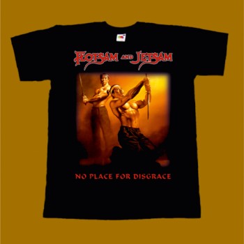 FLOTSAM AND JETSAM T-SHIRT - NO PLACE FOR DISGRACE