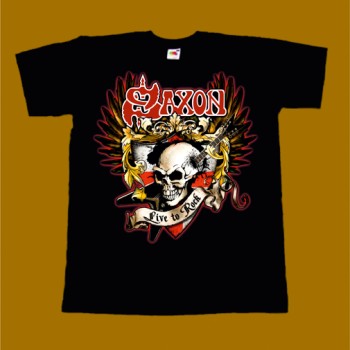 SAXON T-SHIRT - LIVE TO ROCK
