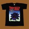 THIN LIZZY T-SHIRT - BLACK ROSE