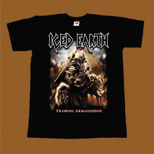 ICED EARTH T-SHIRT - FRAMING ARMAGEDDON