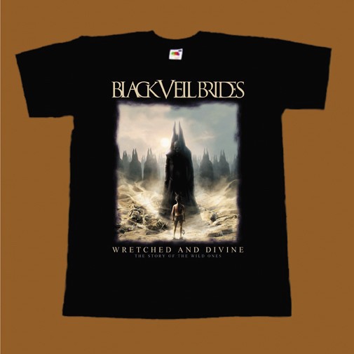 BLACK VEIL BRIDES T-SHIRT - WRETCHED AND DIVINE