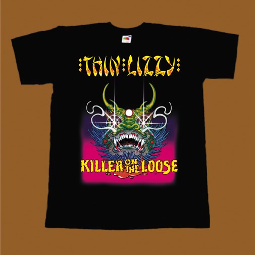 THIN LIZZY T-SHIRT - KILLER ON THE LOOSE