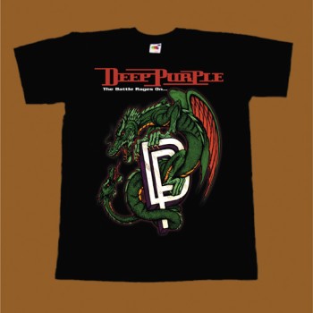 DEEP PURPLE T-SHIRT - THE BATTLE RAGES ON