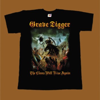 GRAVE DIGGER T-SHIRT - THE CLANS WILL RISE AGAIN