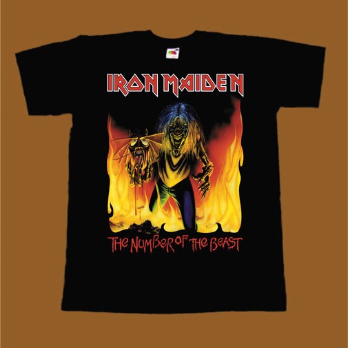 IRON MAIDEN T-SHIRT - THE NUMBER OF THE BEAST SINGLE 2