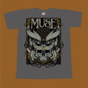 MUSE T-SHIRT - OWL SKULL