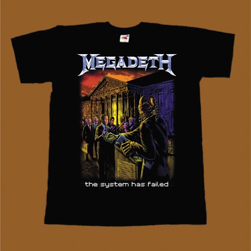 MEGADETH T-SHIRT - THE SYSTEM HAS FAILED