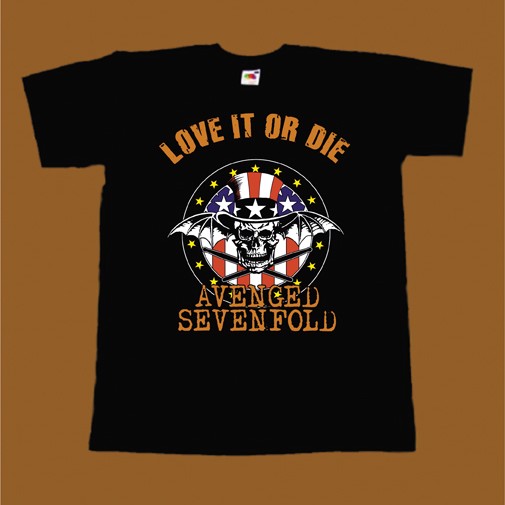 AVENGED SEVENFOLD T-SHIRT - LOVE IT OR DIE