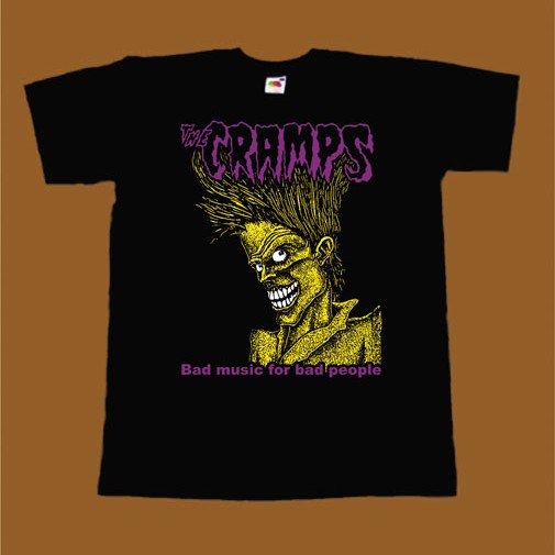 THE CRAMPS T-SHIRT - BAD MUSIC FOR BAD PEOPLE 2