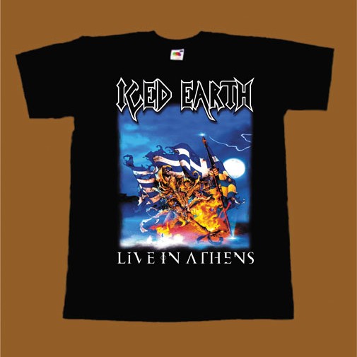 ICED EARTH T-SHIRT - LIVE IN ATHENS 2