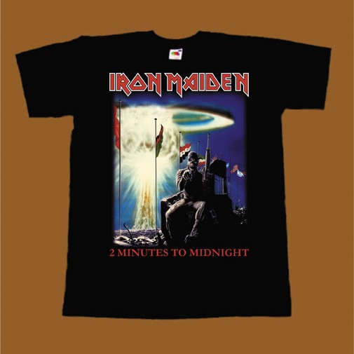 IRON MAIDEN T-SHIRT - 2 MINUTES TO MIDNIGHT 2