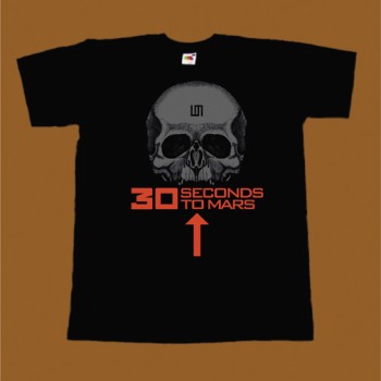 30 SECONDS TO MARS T-SHIRT - SKULL