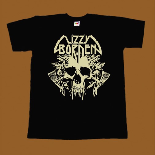 LIZZY BORDEN T-SHIRT - SKULL