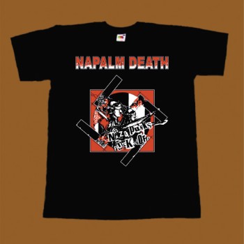 NAPALM DEATH T-SHIRT - NAZI PUNKS FUCK OFF