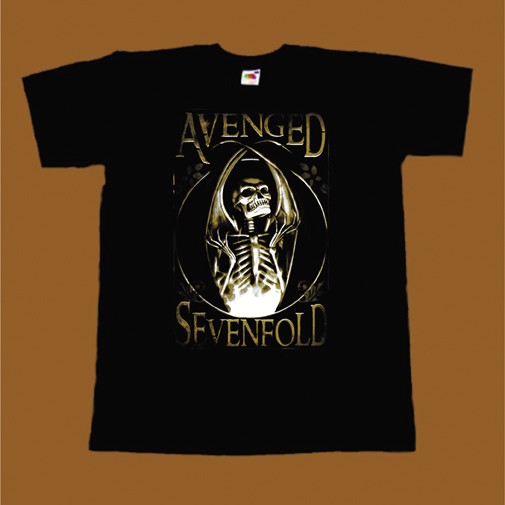 AVENGED SEVENFOLD T-SHIRT - SKELETON