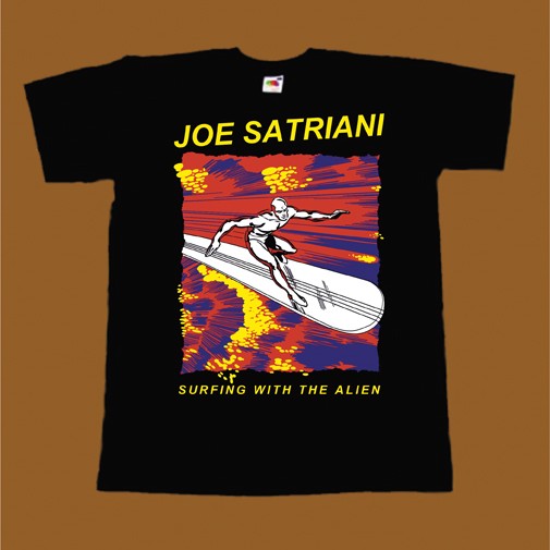 JOE SATRIANI T-SHIRT - SURFING WITH THE ALIEN
