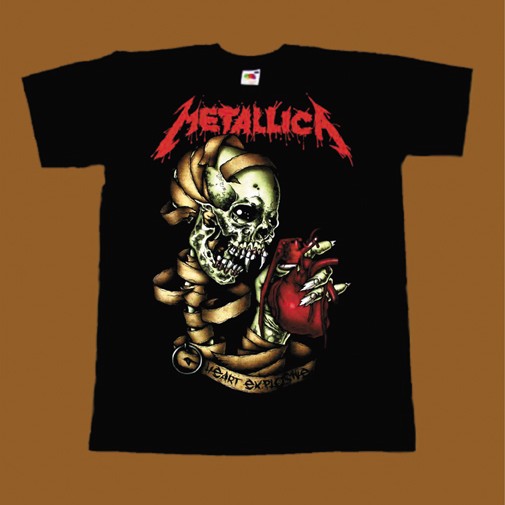 METALLICA T-SHIRT - HEART EXPLOSIVE