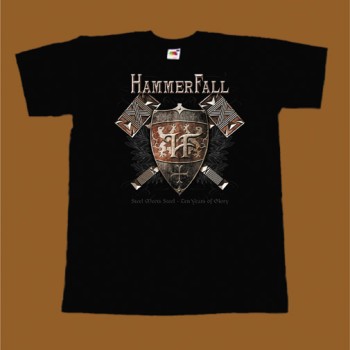 HAMMERFALL T-SHIRT - STEEL MEETS STEEL