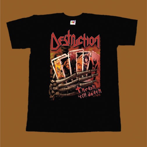 DESTRUCTION T-SHIRT - THRASH TILL DEATH
