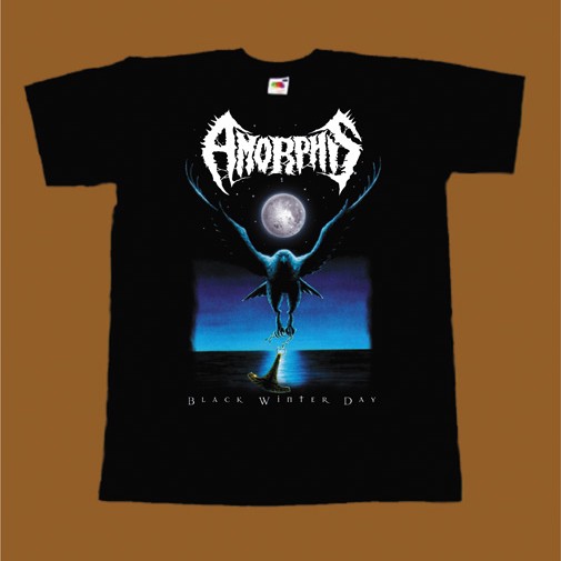AMORPHIS T-SHIRT - BLACK WINTER DAY