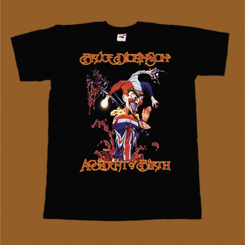 BRUCE DICKINSON T-SHIRT - ACCIDENT OF BIRTH 2