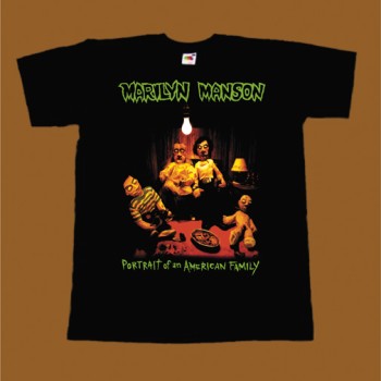 MARILYN MANSON T-SHIRT - PORTRAIT OF AN AMERICAN FAMILY
