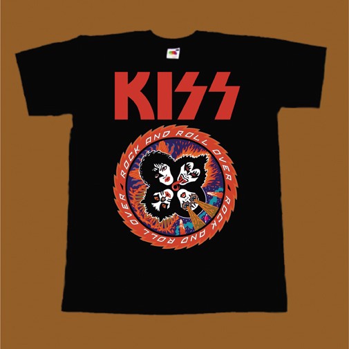 KISS T-SHIRT - ROCK AND ROLL OVER