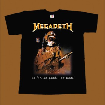 MEGADETH T-SHIRT - SO FAR SO GOOD SO WHAT